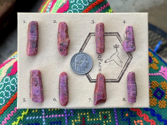 Tanzanian Ruby, UV Reactive, Choose ONE of Eight, Natural Formations, Kundalini Energy, Prosperity & Abundance A096
