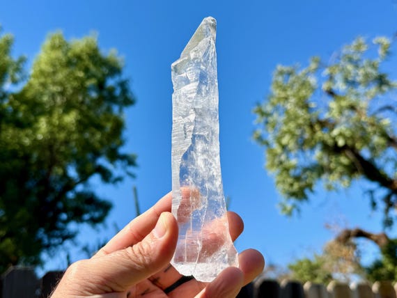 Lemurian Quartz with Tabby Termination, Galactic Key Formation, 224g, New Find, Fully Terminated Lemurian, Bahia, Brazil V096