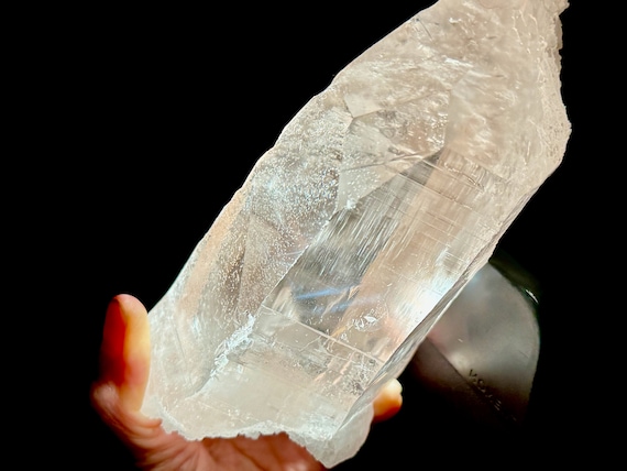 Blue Needle Pink Lemurian Quartz with Time Link Activation, 1 Kilo, Water Clear Clarity, New Find, Bahia, Brazil X936