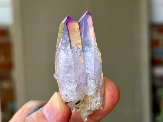 Vera Cruz Amethyst, Tantric Twin, 30g, New Find, Third Eye Chakra, Piedra Parada, Veracruz, Mexico B377