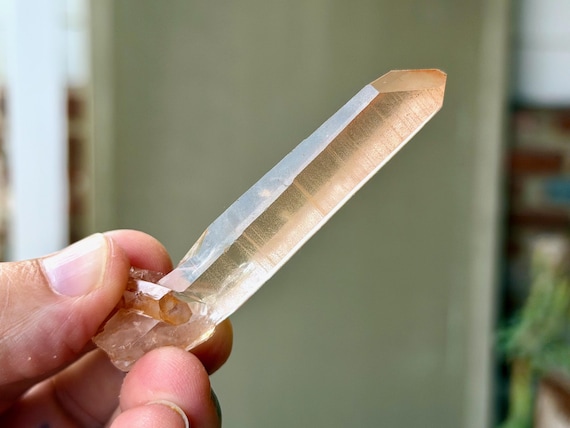 Tangerose Lemurian Quartz, 28g, New Find, Sacral Chakra, Minas Gerais, Brazil B268