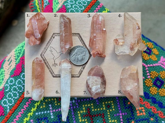 Pink Lithium Quartz, Choose ONE of Eight, Energy Balance & Relaxation, Minas Gerais, Brazil T827