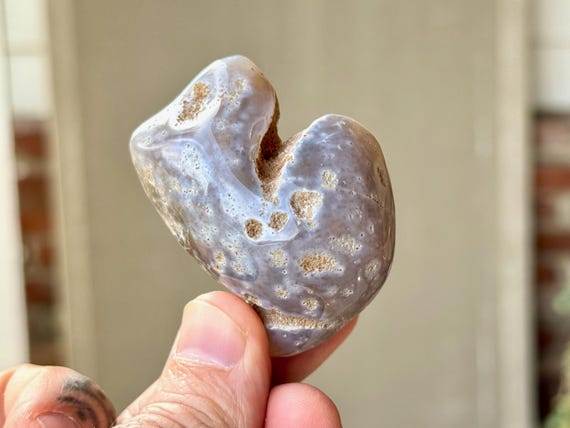 Enhydro Agate with Ancient Moving Water, 72g, Earth and Water Elements, Ocean Agate for Stability and Self-Reliance, Brazil S230