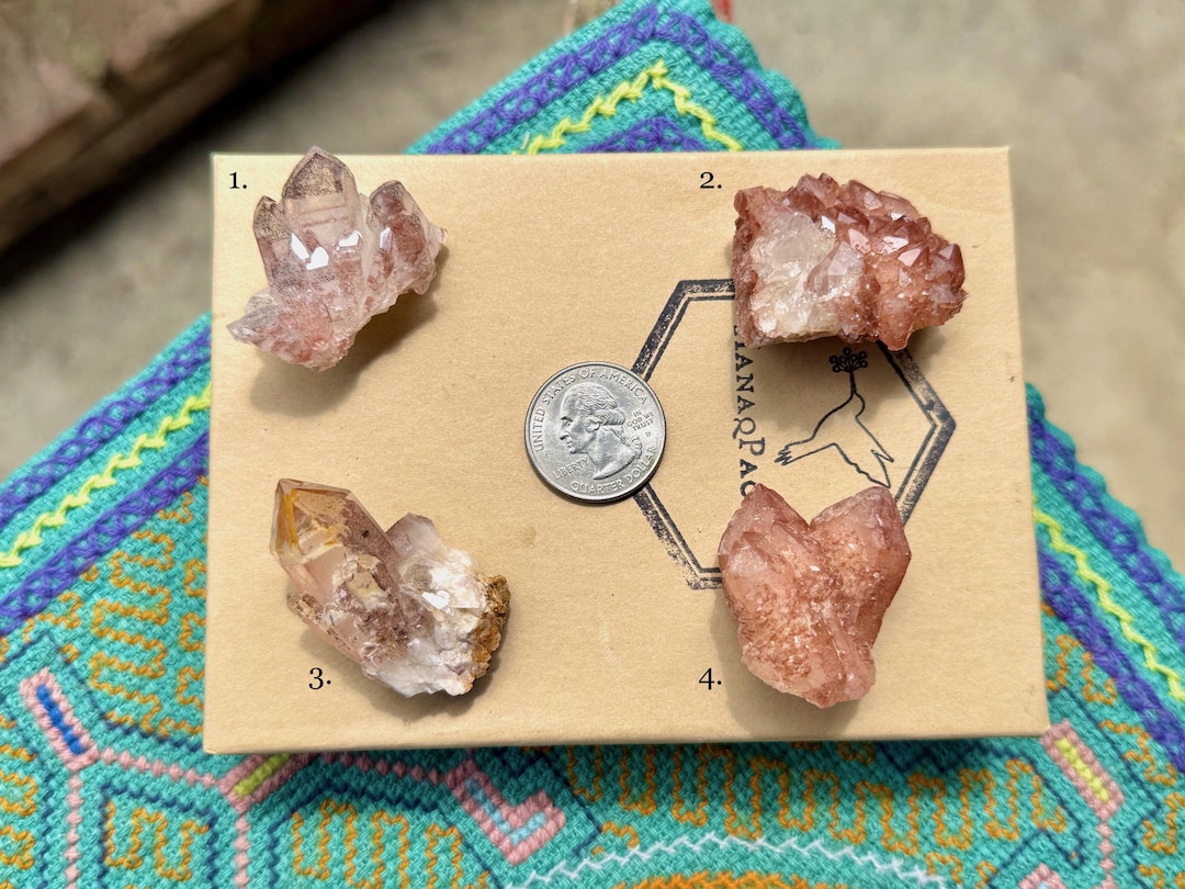 Red Dragon Quartz, Choose ONE of Four, Hematite-included