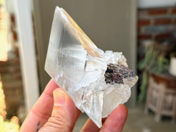 Naica Selenite, AAA Water Clear, 408g, Purification & Energetic Clearing, Chuhuahua, Mexico V599
