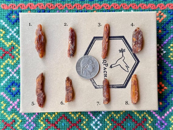 Orange Kyanite, All Natural, Choose ONE of Eight, Creativity & Inspiration, Sacral Chakra, Nigeria A131