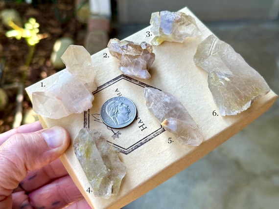 Golden Rutile Quartz, Choose ONE of Six, Conductor Amplifier Crystal, Novo Horizonte, Bahia, Brazil A028