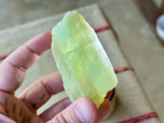 Aquamarine Crystal, All Natural with Pale Blue-Green Hues, 248g, Throat Chakra Crystal for Self-Expression, Bahia, Brazil W784