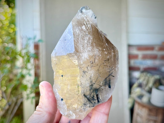 Indicolite Citrine with Blue Tourmaline Inclusions, 804g, New Find, São José do Safira, Minas Gerais, Brazil X964