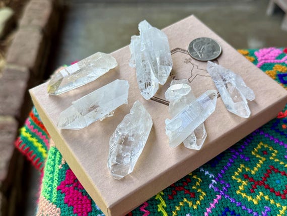 Lemurian Quartz Lot, 6 pcs, Old Find, High-Grade Colombian Lemurians, Santander, Colombia T804