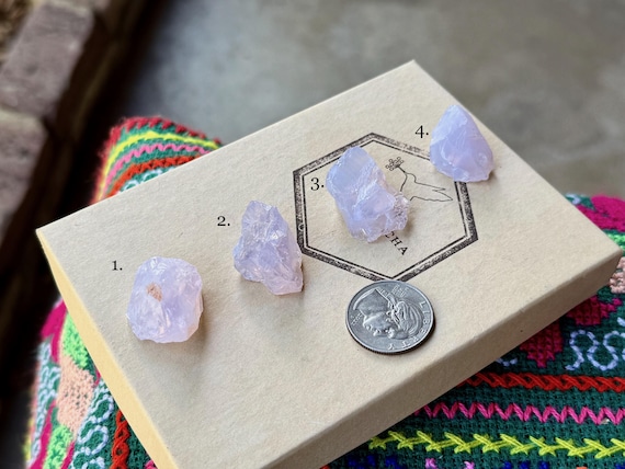 Lavender Moon Quartz, All Natural, Choose ONE of Four, Emotional Healing & Angelic Contact, Minas Gerais, Brazil A076