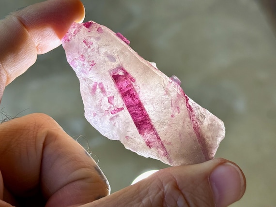 Citrine with Pink Tourmaline, All Natural, 37g, Heart Chakra, Creativity & Manifestation, Coronel Murta, Minas Gerais, Brazil A138