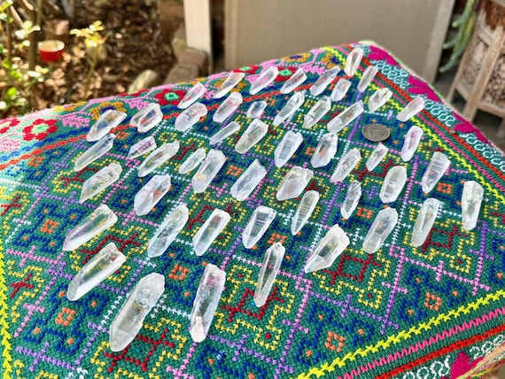 Lemurian Quartz Lot, AAA Water Clear, 50 pcs (487g), Serra do Cabral, Minas Gerais, Brazil WS224