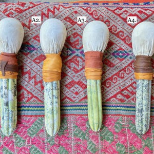Shaman Rattle with Serpentine Cactus Handle, Andean Rattle for Shamanic Ceremony, Handmade in Peru