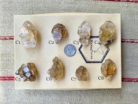 Elestial Citrine, Choose ONE of Eight Natural Citrine Crystals, Manifestation & Creativity, Aracuai, Minas Gerais, Brazil R724