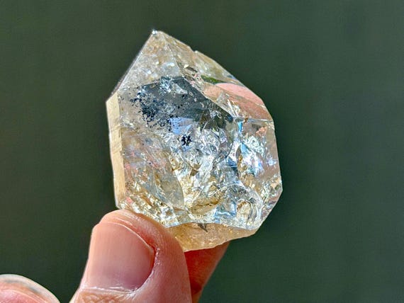 Herkimer Diamond, Double Terminated, 25g, New Find, Third Eye Chakra, Universal Life Force, New York B683