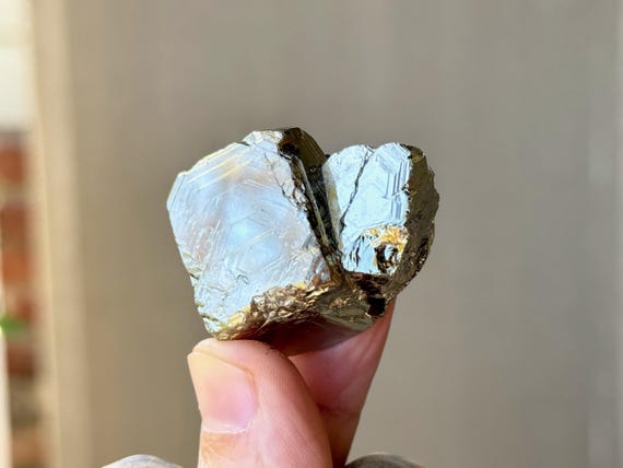 Etched Pyrite, Natural Cubic Formation, 75g, Crystal for Protection and Manifestation, Huanuco Province, Peru S370