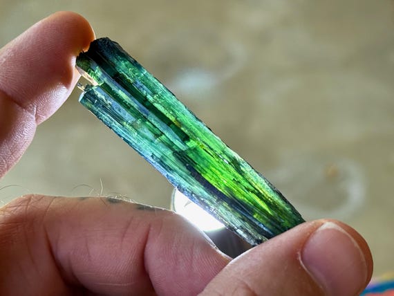 Vivianite, Blue & Green Hues, Natural Formation, 11g, Heart Chakra, Visualization and Forgiveness, Amazonas, Brazil A578