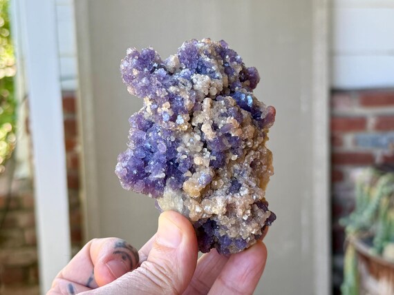 Purple Lepidolite & Golden Mica, 322g, Heart Healing and Relaxation, Calming Energies, Coronel Murta, Minas Gerais, Brazil V309