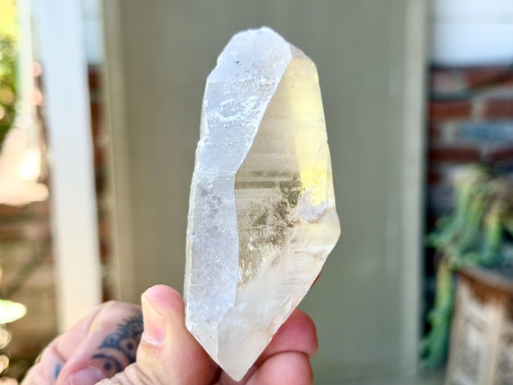 Russian Lemurian Quartz, Sacred Scribe, Double Terminated, 240g, Original Find, Yuzhnyi Quarry, Oblast, Russia V458