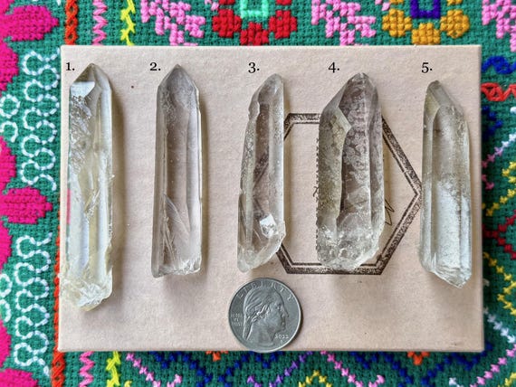 Sirian Starbrary Quartz, Choose ONE of Five, Water Clear Quartz with Extraterrestrial Glyphs, Corinto, Minas Gerais, Brazil T836