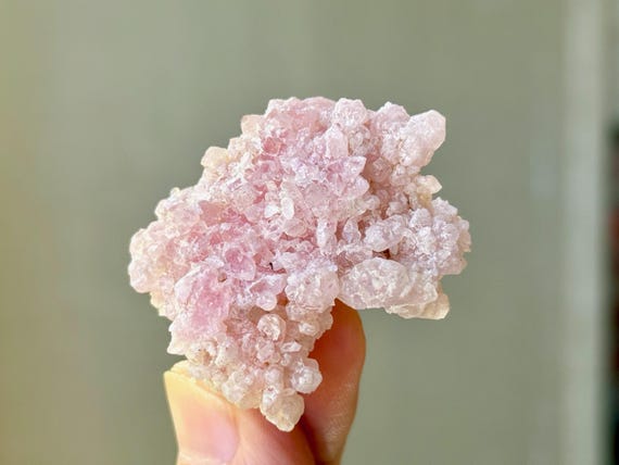 Crystallized Rose Quartz, 31g, New Find, Canga Rosa, Heart Chakra, Piaui, Brazil S891