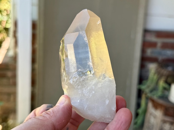 Golden Healer Quartz, Water Clear, 257g, Crown Chakra Activation, Minas Gerais, Brazil x818