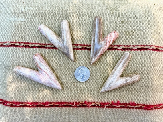 Stone Kuripe, Traditional Shamanic Applicator, Hand Carved from Petrified Fossil Wood