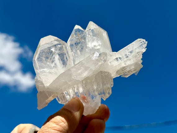 Tabular Faden Quartz, Double Terminated, 174g, New Find, Transmissions for Spirit World, Santander, Colombia V722