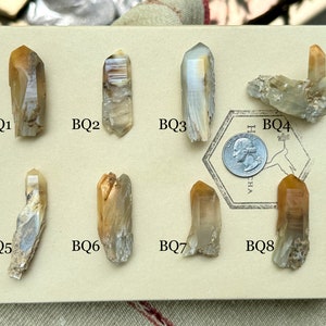 Orange & White Amphibole Quartz, Choose ONE of Eight, Bone Quartz, Connect with Guardian Angels, Pakistan R111