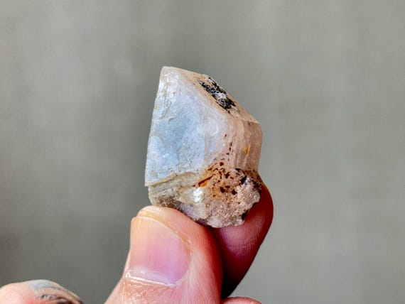 Pink Bicolor Apatite with Blue Core, 13g, Rare Find, Third Eye Chakra, Root Chakra, Shigar Valley, Skardu, Pakistan S028