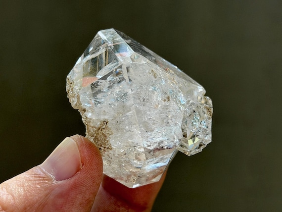 Herkimer Diamond, Mother & Child, Double Terminated, 59g, Third Eye Chakra, New York B664