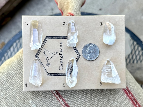 Lemurian Quartz from Peñas Blancas, Choose ONE of Six High-Grade, Water Clear Lemurian Crystals, Boyaca, Colombia R630