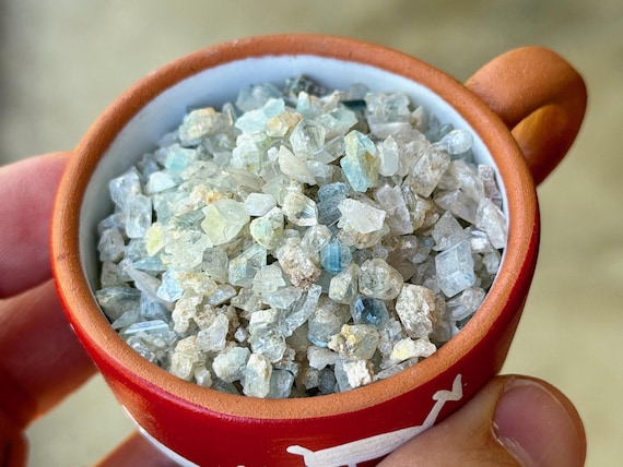 Euclase Crystals, All-Natural, 20 or 50 pcs, Akashic Record & Crown Chakra, Paraiba State, Brazil EUC1