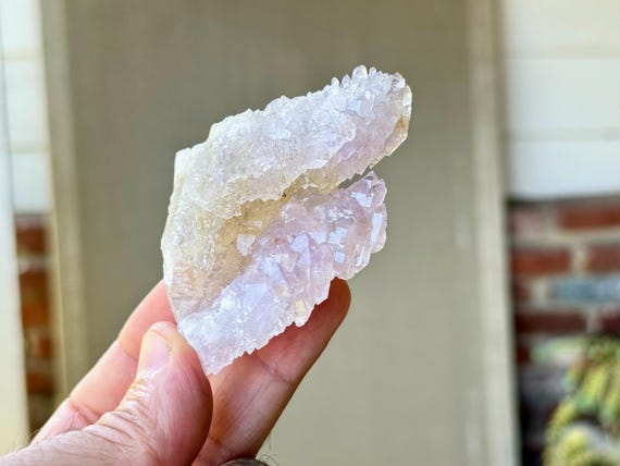 Crystallized Rose Quartz, Elestial Formation, 113g, Rare Find, Canga Rosa, Love and Sensuality, Piaui, Brazil W562