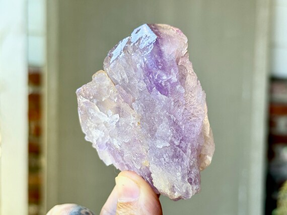 Dissolution Amethyst with Trigons & Hydrothermal Etchings, 174g, New Find, Spiritual Evolution and Transformation, Brazil W369
