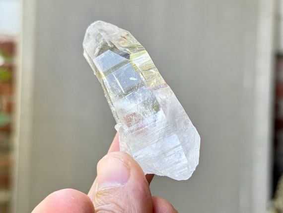 Lemurian Quartz with Time Link from La Belleza Mine, New Find, Highest Quality Water Clear Lemurian, Santander, Colombia P991
