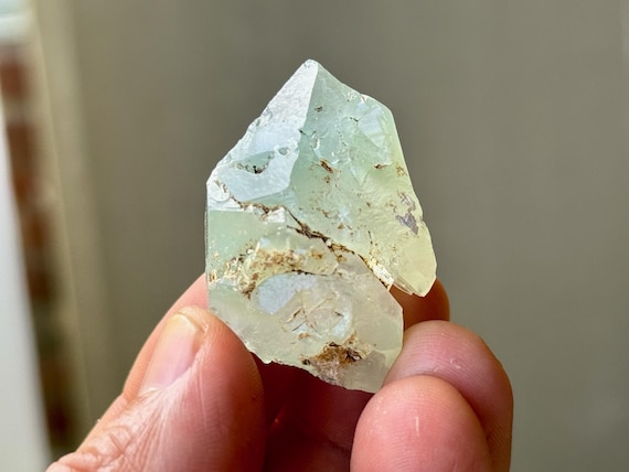 Colombian Dream Quartz, 26g, Old Find, Green Phantom Quartz with Epidote, Third Eye Chakra, Past Life Regression, Colombia A528