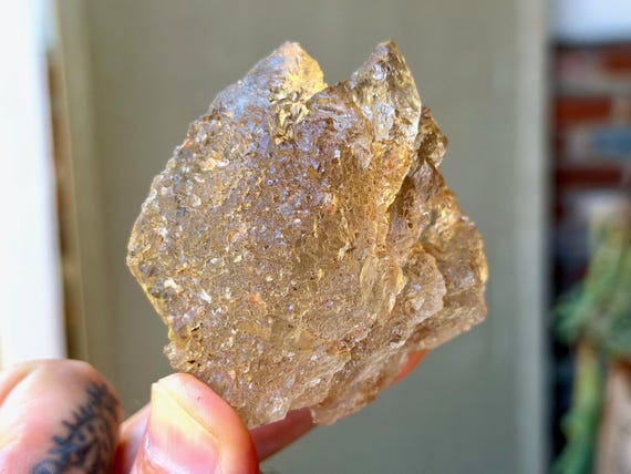 Smoky Ice Quartz, Hydrothermally Etched, 152g, Spiritual Evolution & Transformation, Diamantina, Minas Gerais, Brazil V630