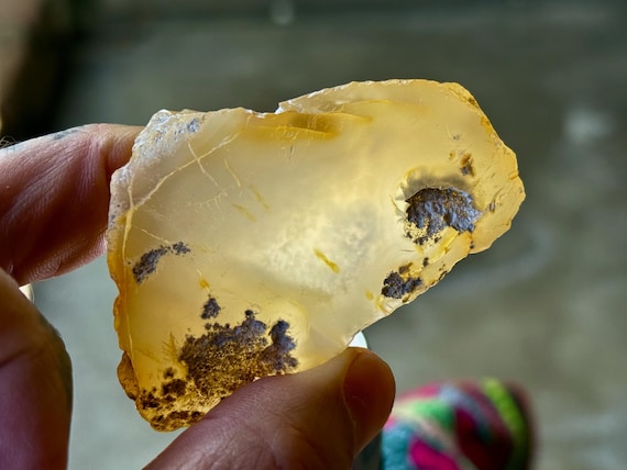 Enhydro Carnelian Agate with Ancient Moving Water, 63g, Earth and Water Elements, Empowerment & Creativity, Indonesia A508