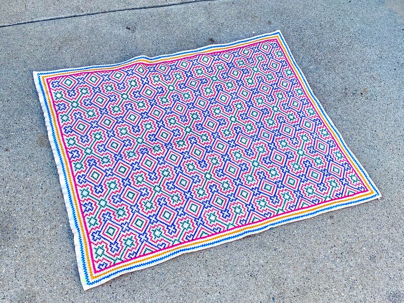 Kambo Alter Shipibo Manta Cloth, Kambo Design, 19