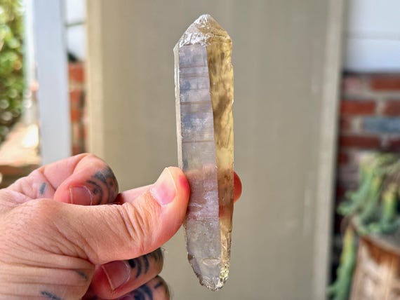 Russian Lemurian Quartz, Sacred Scribe, 84g, Old Find, Ancient Wisdom, Yuzhnyi Quarry, Oblast, Russia A658