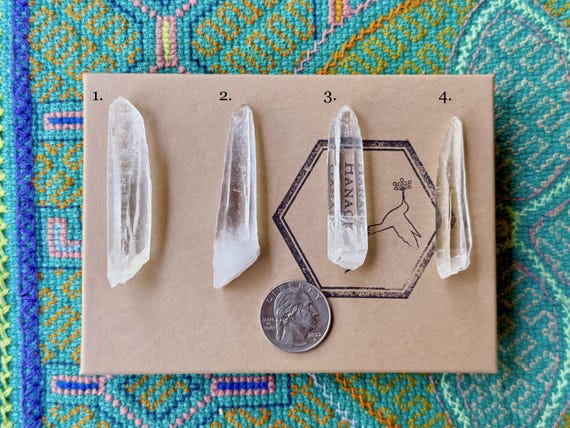 Diamantina Laser Quartz, Water Clear, Choose ONE of Eight, Crystals for Energetic Clearing, Minas Gerais, Brazil T115