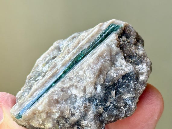 Unicorn Stone, Purple Lepidolite & Blue-Green Tourmaline, 100g, Heart Chakra, Calming Energy, São Jose do Safira, Minas Gerais, Brazil T815