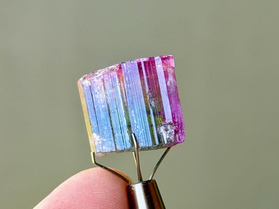 Bicolor Tourmaline, Cruzeiro Mine, 7g, Pink & Blue, São Jose do Safira, Minas Gerais, Brazil A867