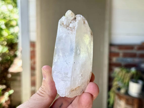 White Tipped Halloysite Quartz, 208g, Old Find, Angel Phantom Quartz, Boyaca, Colombia S620