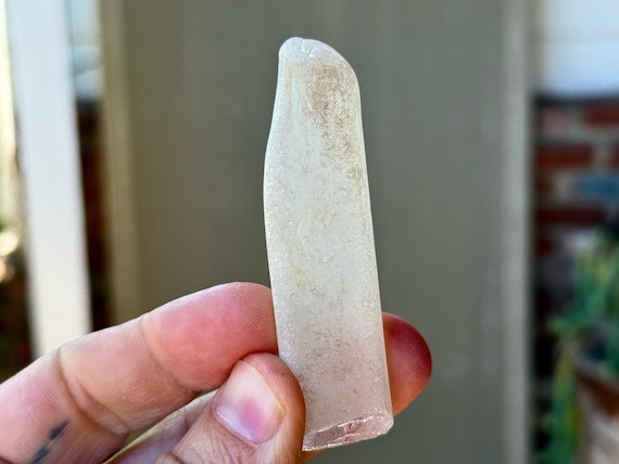 Seaglass Quartz, Naturally Smooth, Hydrothermal Crystal, 47g, Rare Find, Spiritual Transformation, Corinto, Minas Gerais, Brazil A157