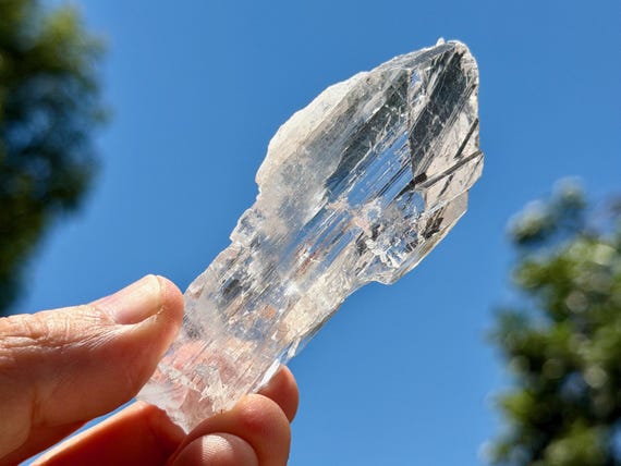 Bermejillo Selenite, Water Clear, 56g, Purification & Energetic Cleansing, Durango, Mexico B074