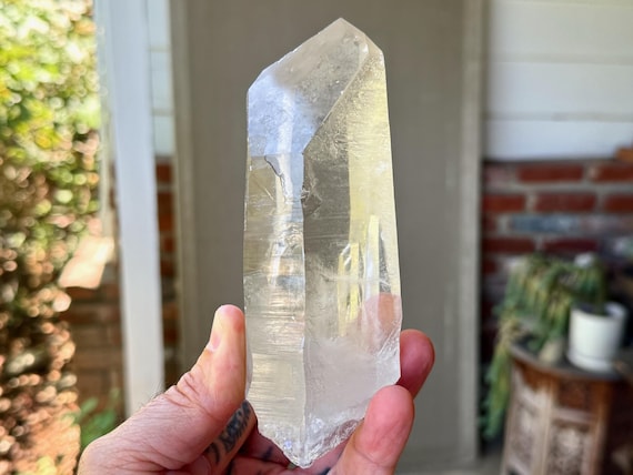Starbrary Quartz, Channeling Formation, 611g, Water Clear Quartz with Extraterrestrial Glyphs, Zeca de Souza, Minas Gerais, Brazil V009