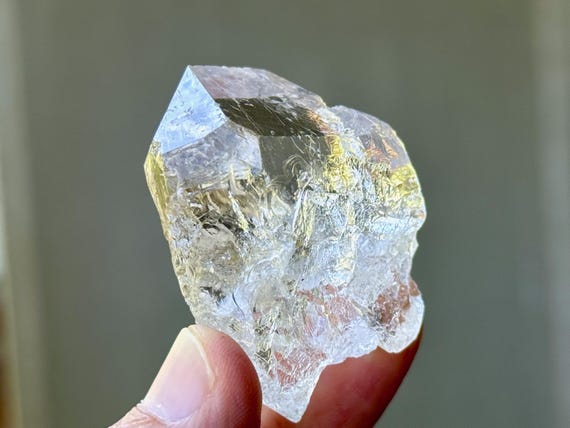 Ice Quartz, AAA Water Clear, 46g, Spiritual Evolution & Transformation, Diamantina, Minas Gerais, Brazil T526